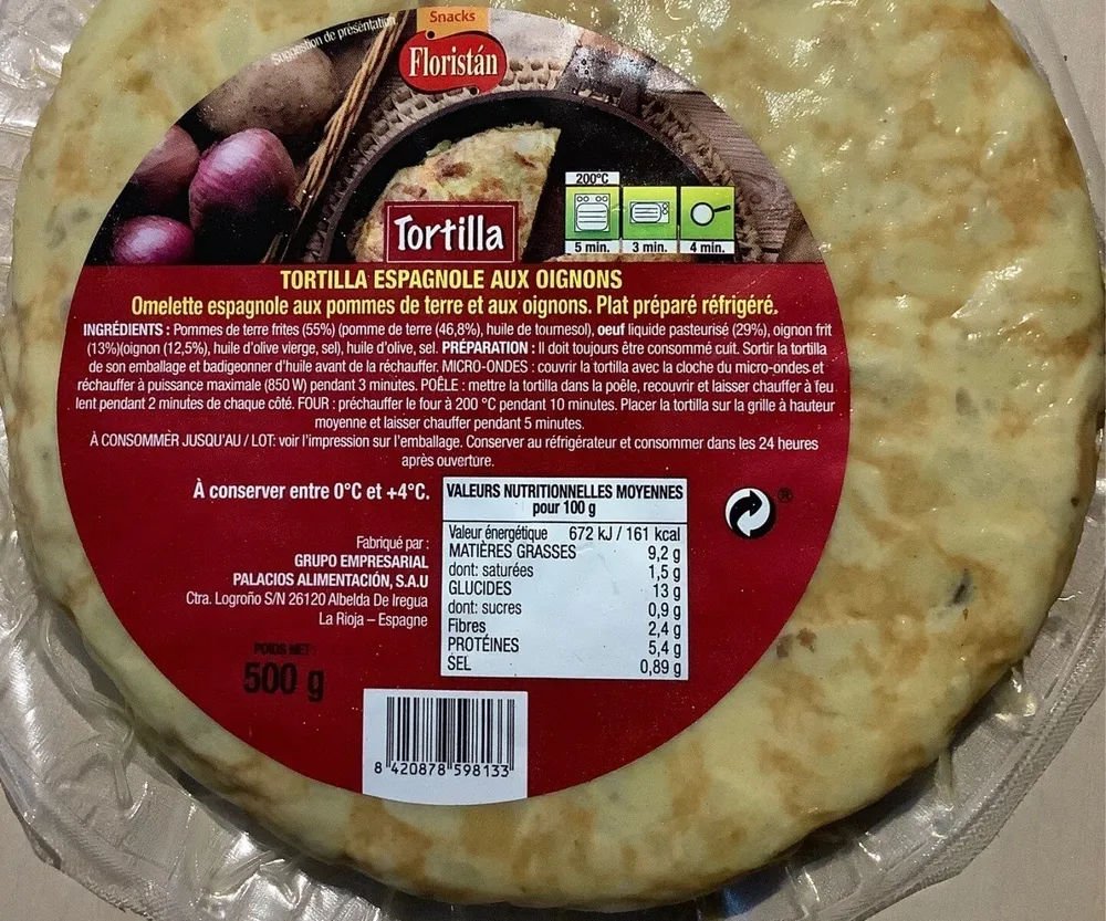 Tortilla espagnole aux oignons