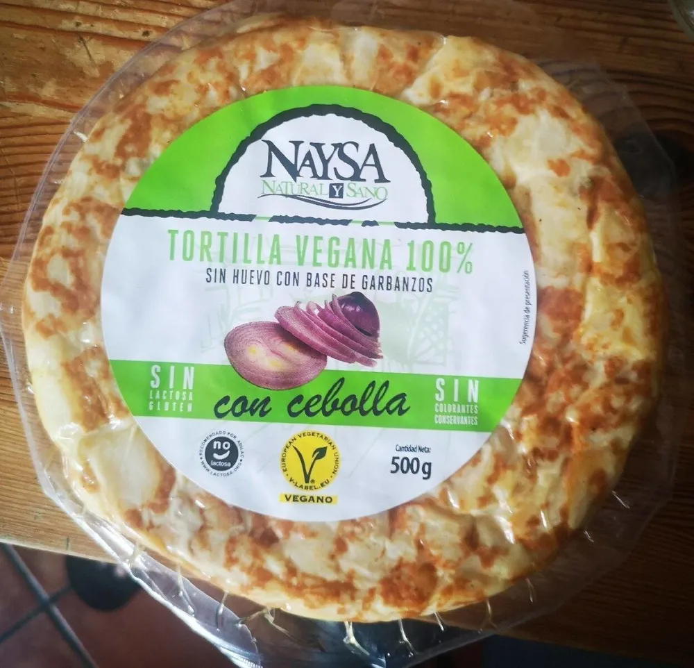 Tortilla vengas con cebolla