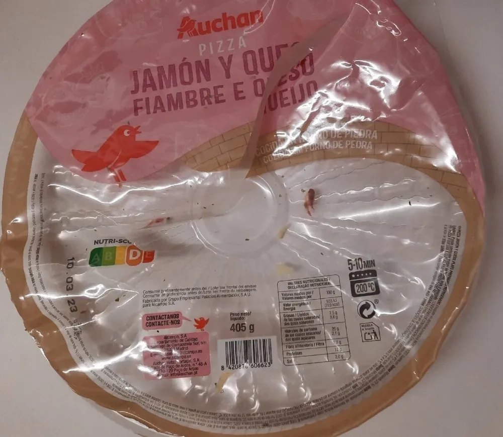 Pizza Jamón y queso
