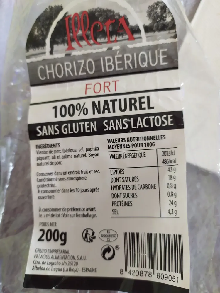 Chorizo ibérique fort
