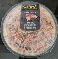 Pizza Fresca Bacon, Cogumelos e Azeitonas