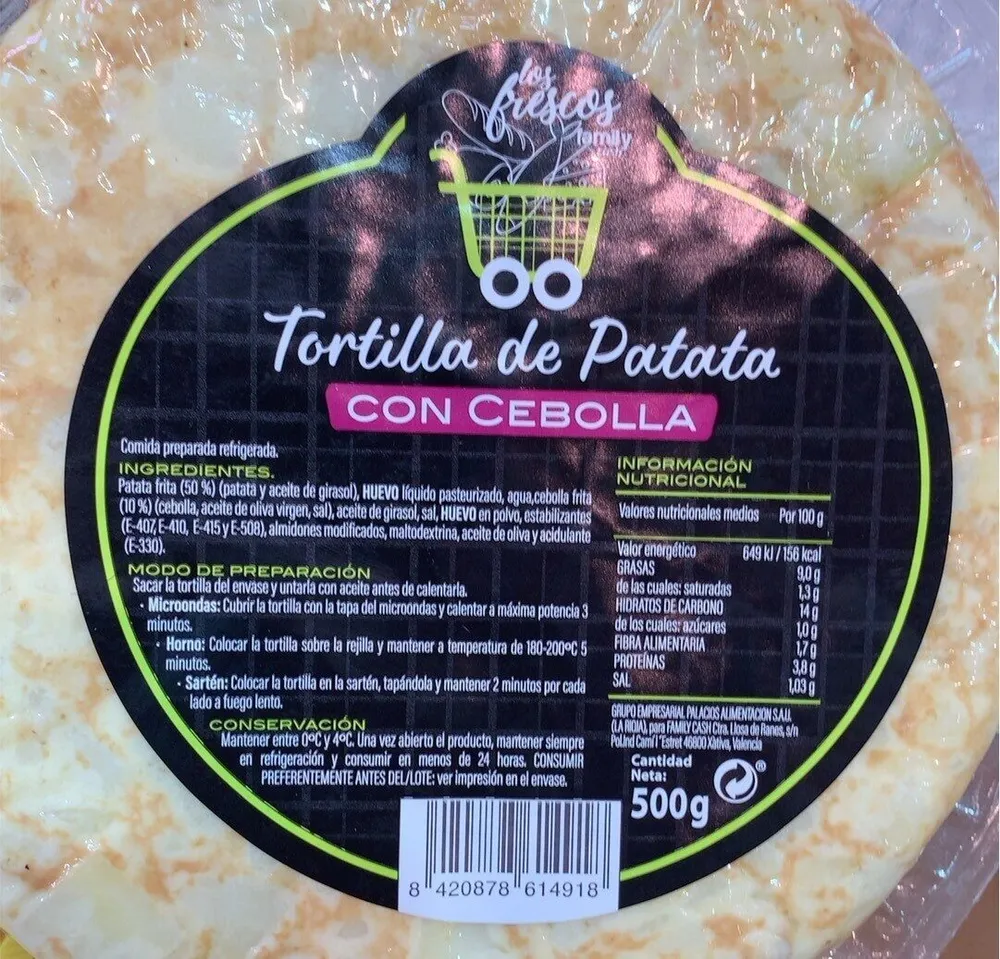 Tortilla de patata con cebolla