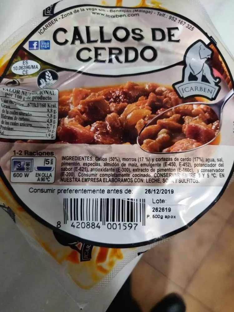 Callos de cerdo