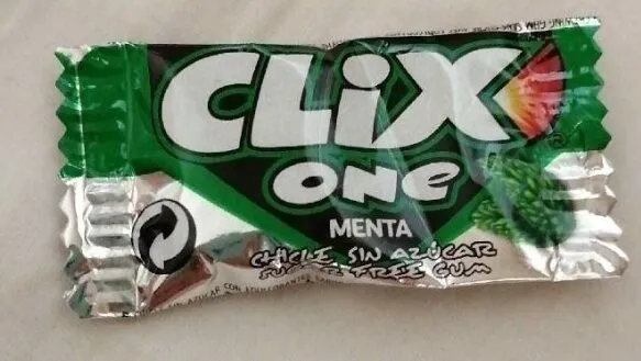 Clix One chicle de menta Sin Azúcar