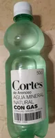 Agua mineral natural con gas