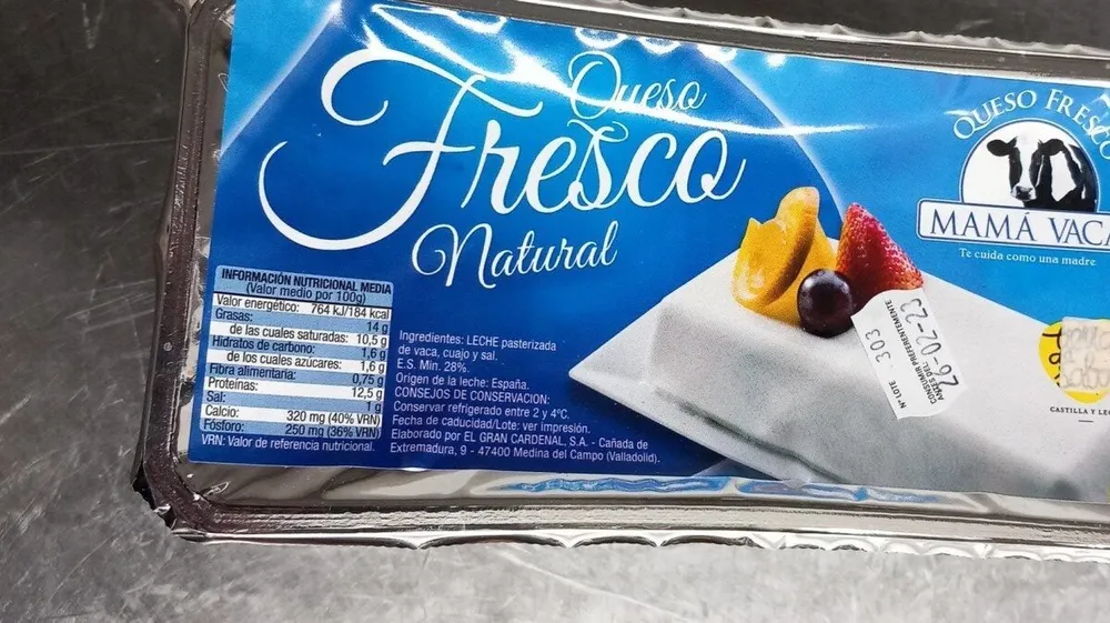 Queso fresco natural