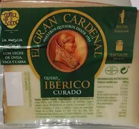 Queso ibérico curado El Gran Cardenal