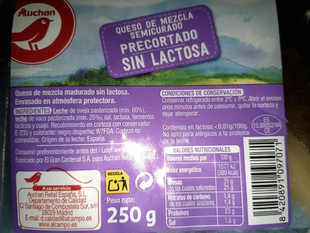 Qeso de mezcla semicurado