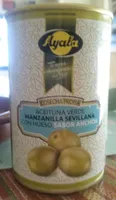 Aceituna verde manzanilla sevillana con hueso sabor anchoa