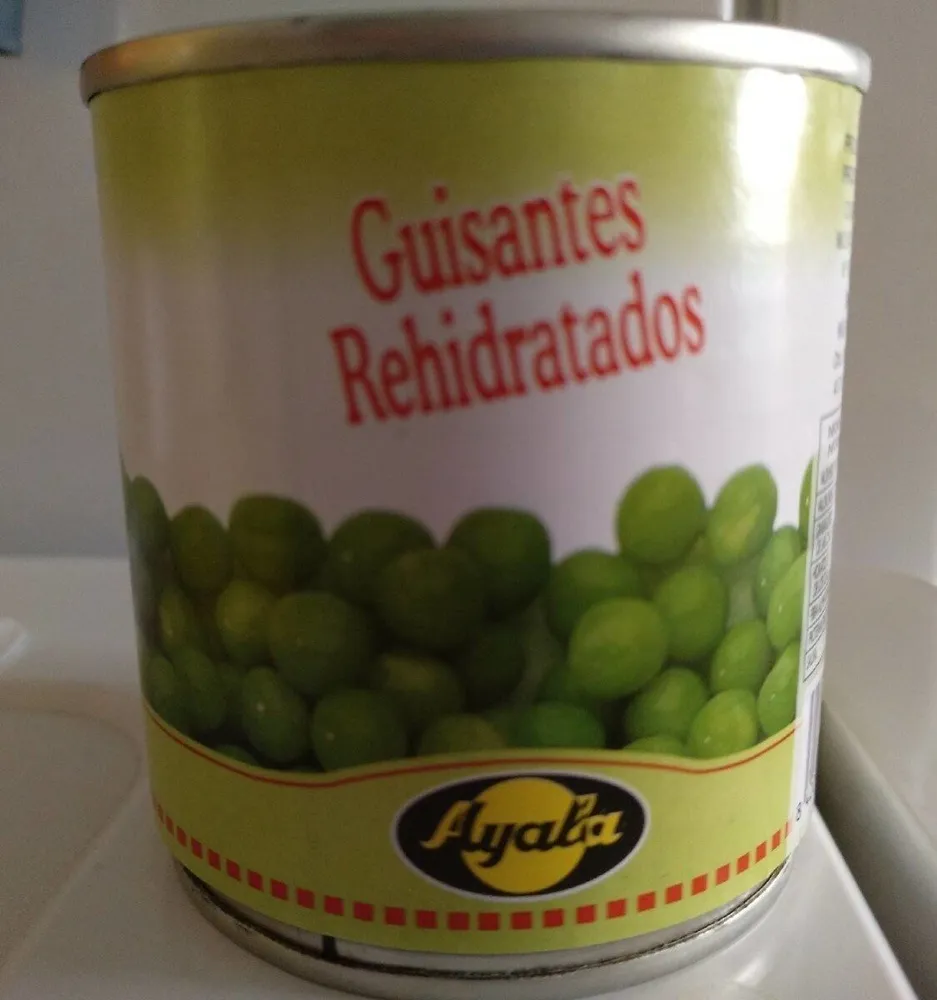 Guisantes rehidratados