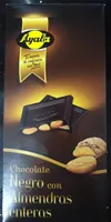 Chocolate negro con almendras enteras