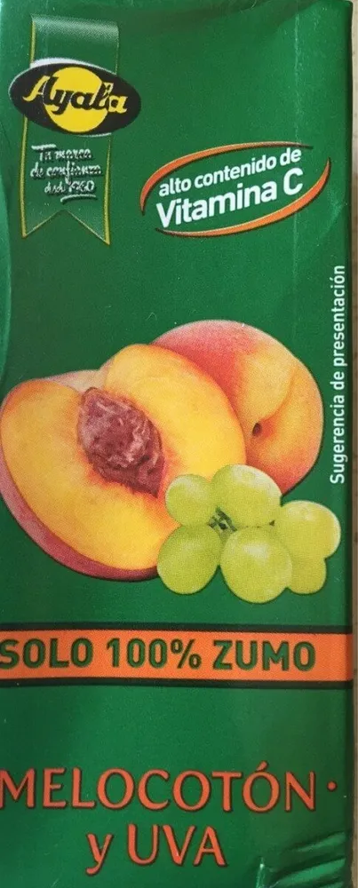 Zumo melocotòn y uva 100%