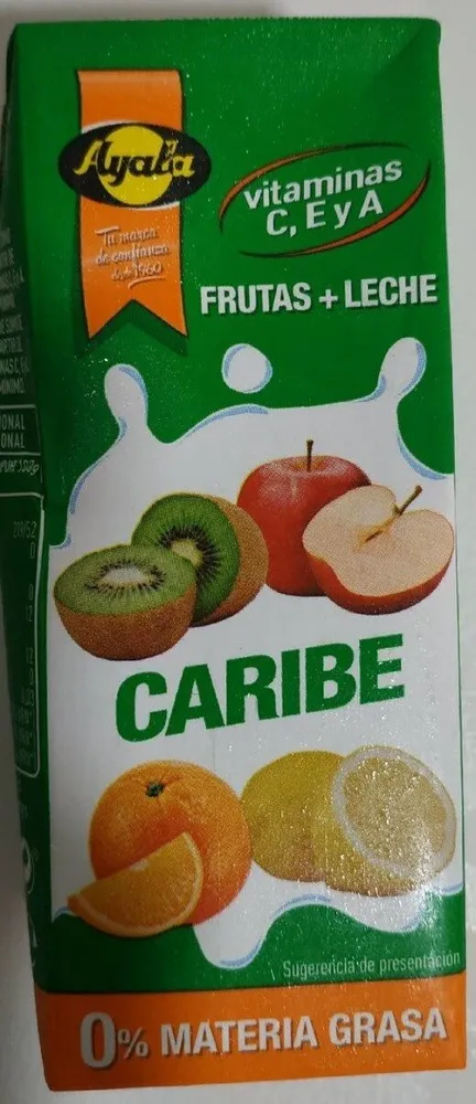 Frutas + leche caribe