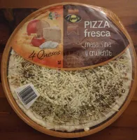 Pizza fresca 4 quesos