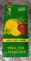 Zumo piña, uva y manzana