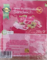 Fiambre de paleta cocida sandwich