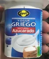 Yogur griego natural azucarado