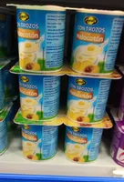 Yogur con trozos de melocotón