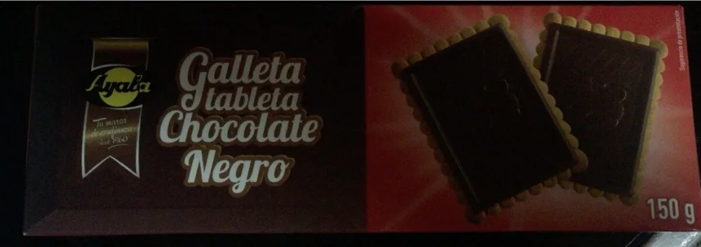 Galleta Tableta Chocolate Negro