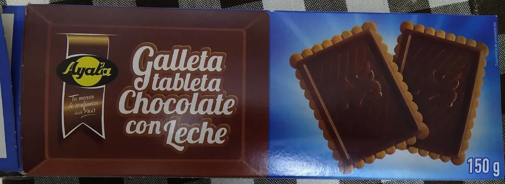 Galleta tableta chocolate con leche