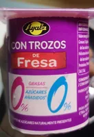 Yogur desnatado con trozos