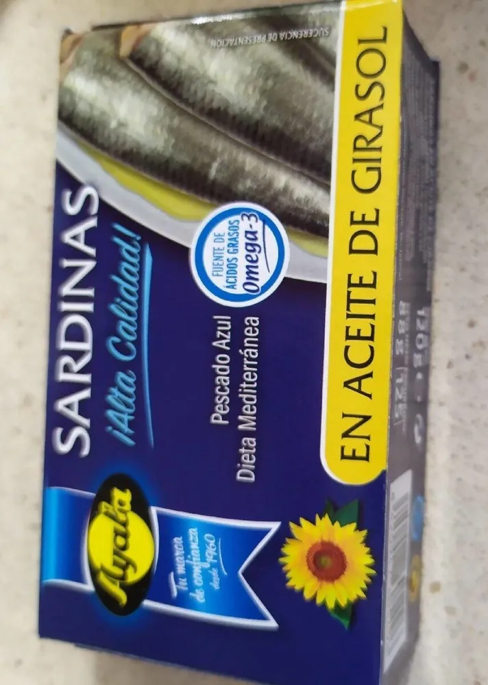 Sardinas en aceite de girasol