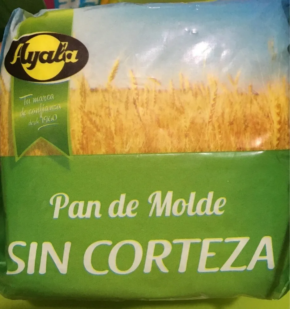 Pan de molde sin corteza