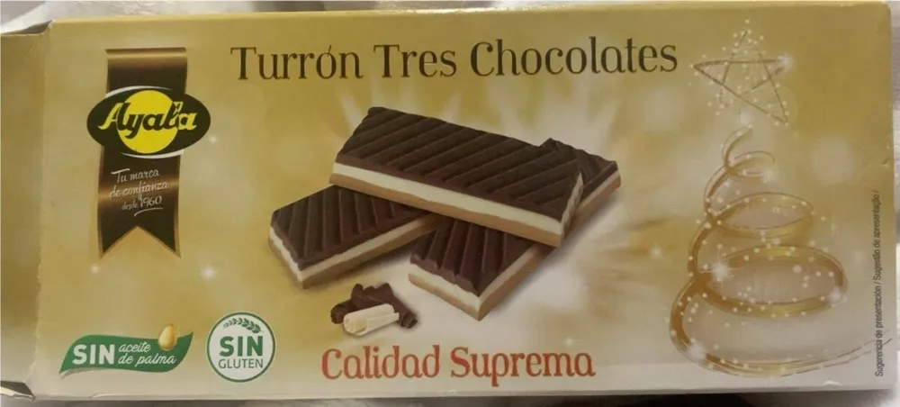 Turron tres chocolates