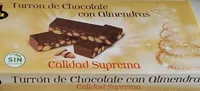 Turrón chocolate con almedras