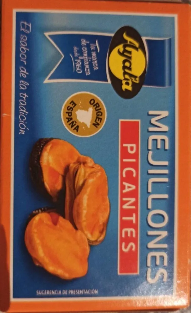 Mejillones picante en lata