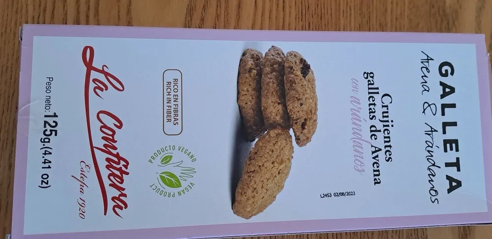 Galletas de avena y arándanos