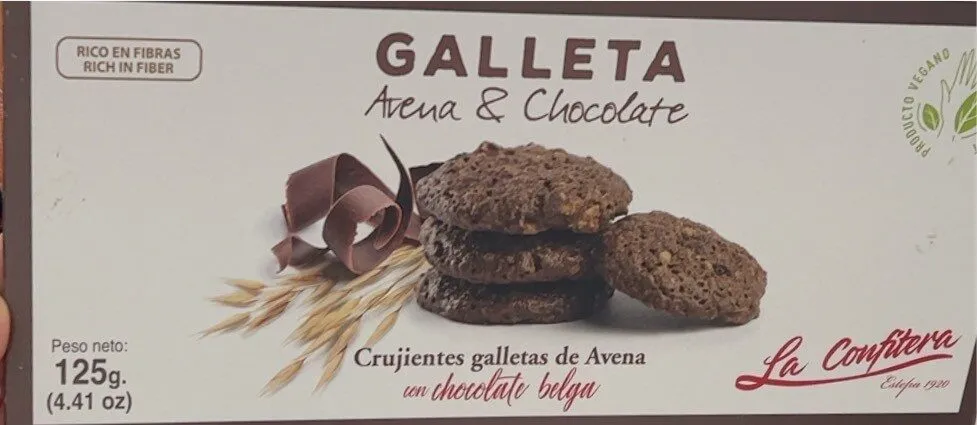 galleta avena & chocolate