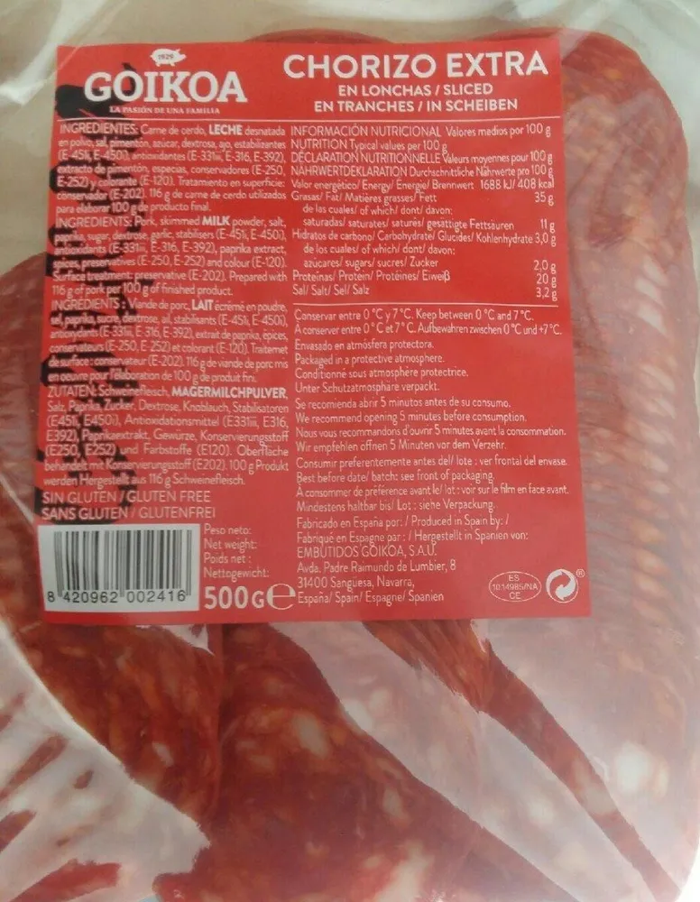 Chorizo extra