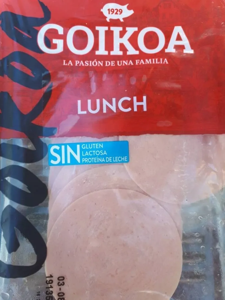 Lunch en lonchas