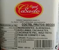 Cóctel Frutos Secos
