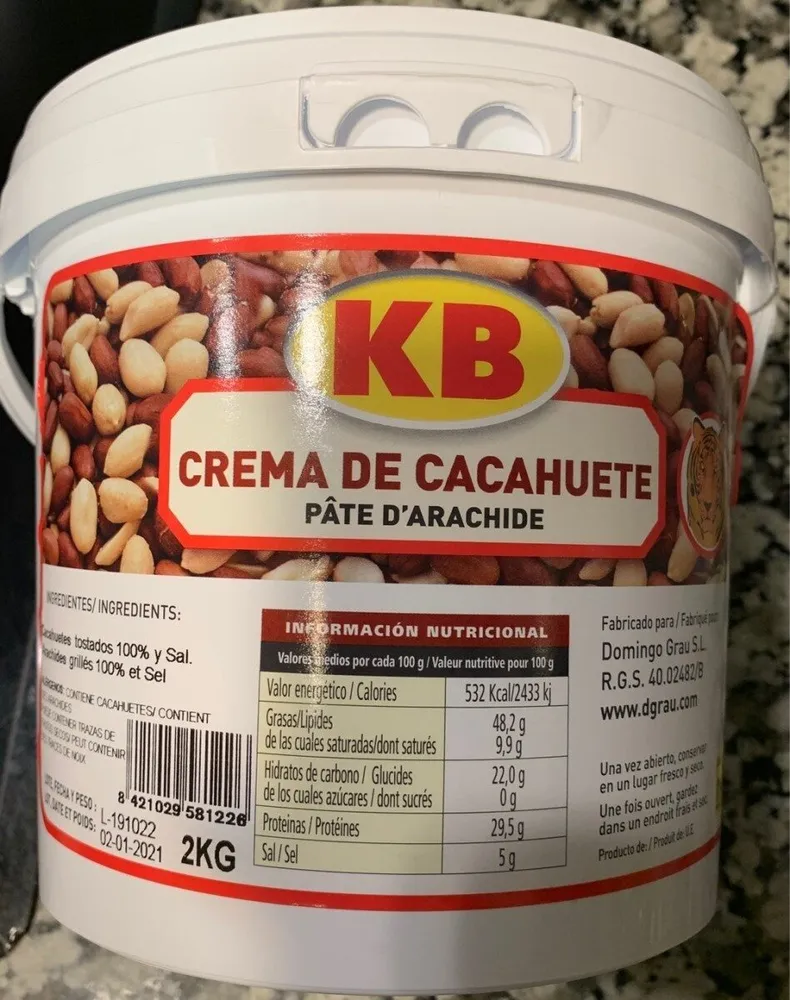 Crema de cacahuete