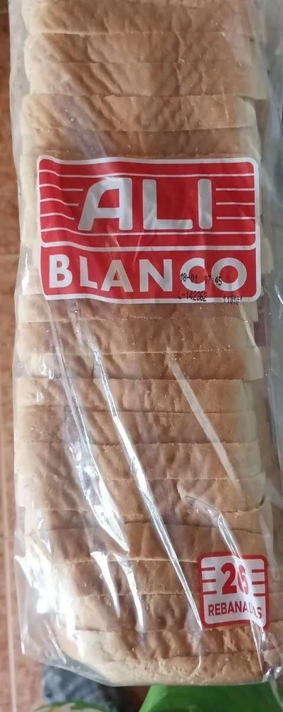 Pan de Molde Alí Blanco