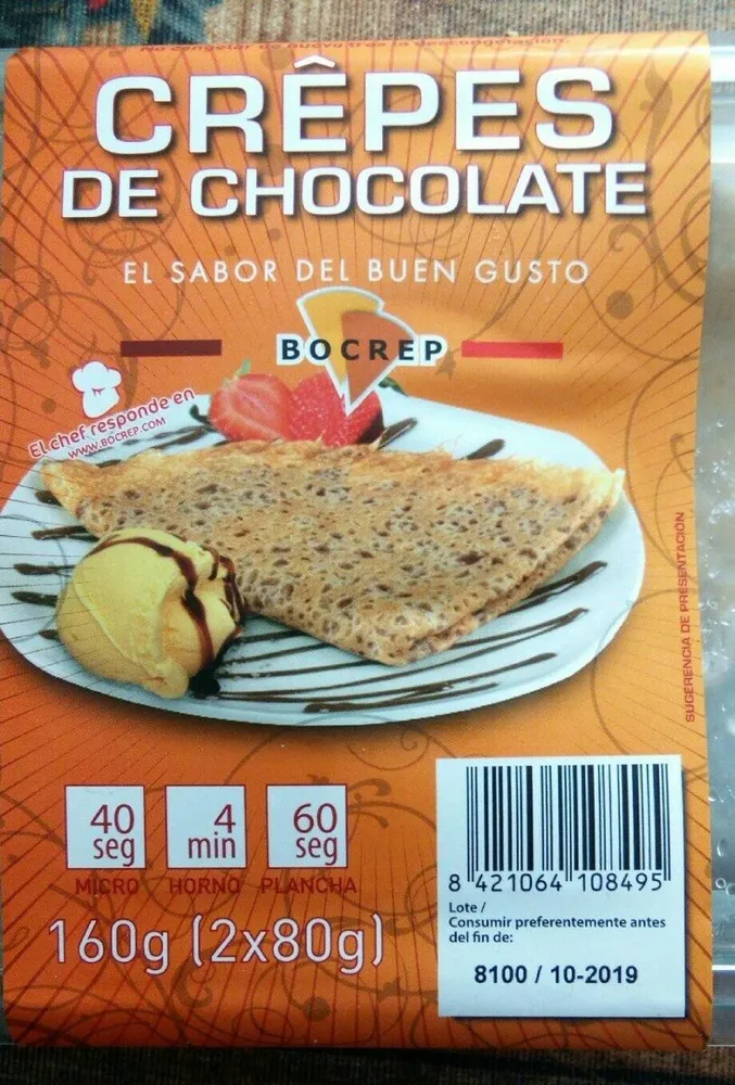 Crepes de chocolate