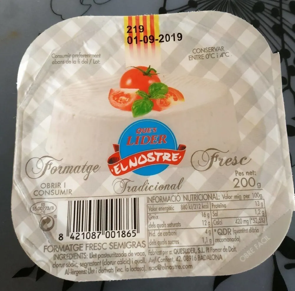 Queso fresco tradicional