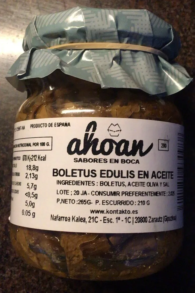 BOLETUS EDULIS EN ACEITE