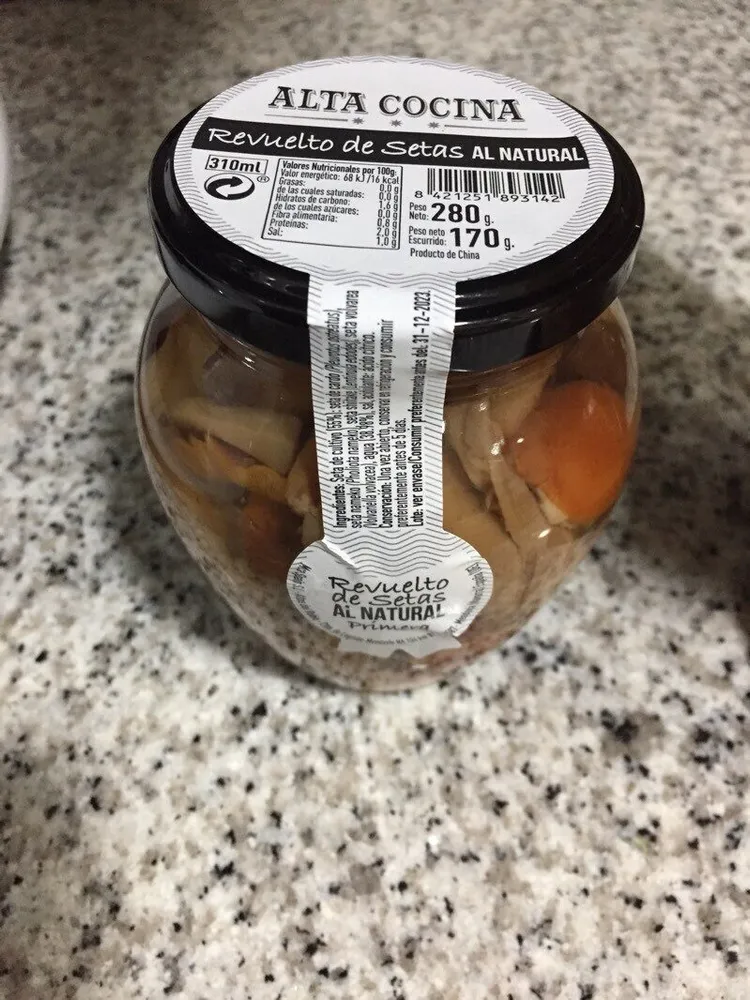 Revuelto de setas al natural