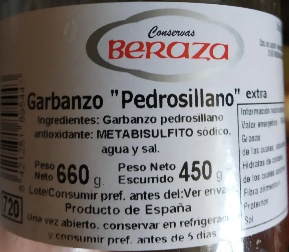Garbanzo Pedrosillano