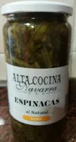 Espinacas al natural
