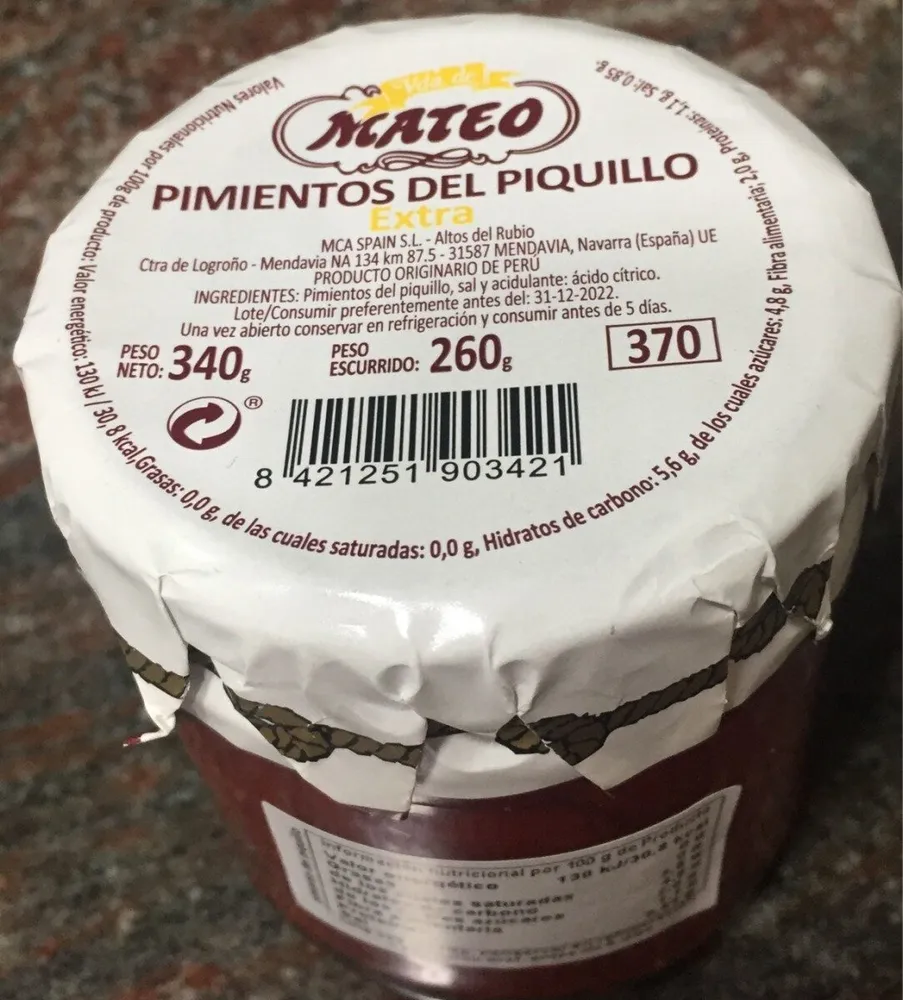 Pimientos del piquillo extra