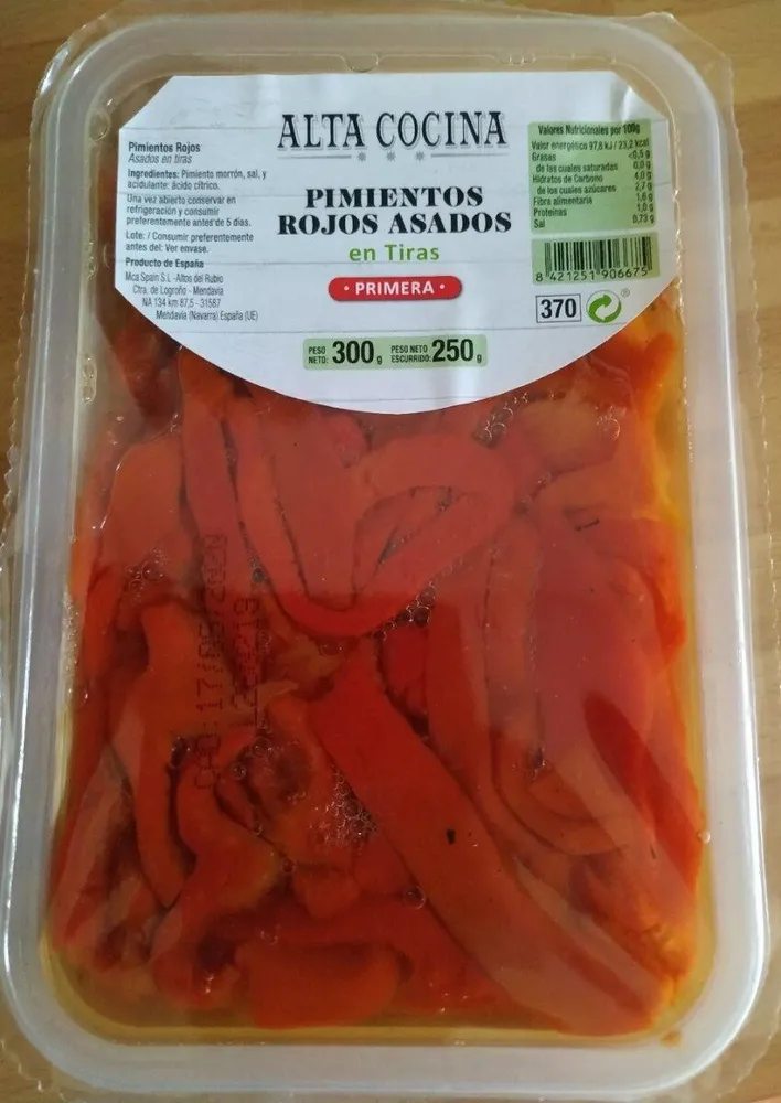 Pimientos Rojos Asados