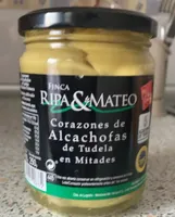 Corazones de alcachofas de tudela mitades