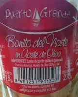 Bonito del norte en aceite de oliva