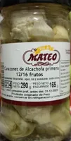 Corazones de alcachofa primera 12 16 frutos