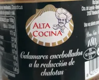 Calamares encebollados a la reducción de chalotas