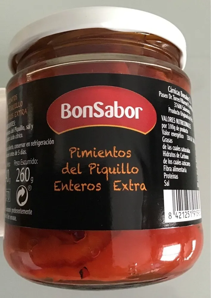 Pimientos del piquillo enteros extra